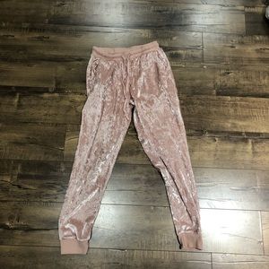 Velvet sweatpants